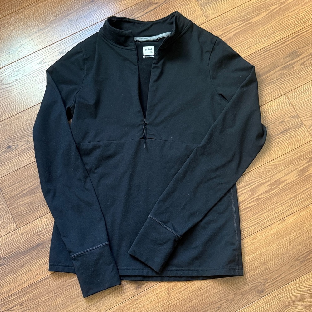 Prana Black Long Sleeve Top